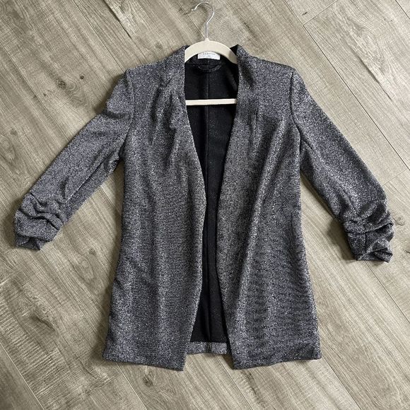 Aritzia Jackets & Blazers - Aritzia Babaton Power Hip Blazer Metallic Size XS